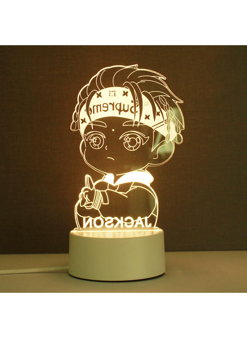 Creative 3D Three Color Desk Lamp Night Lamp Birthday Gift Festive Atmosphere Lamp Desk Lamp