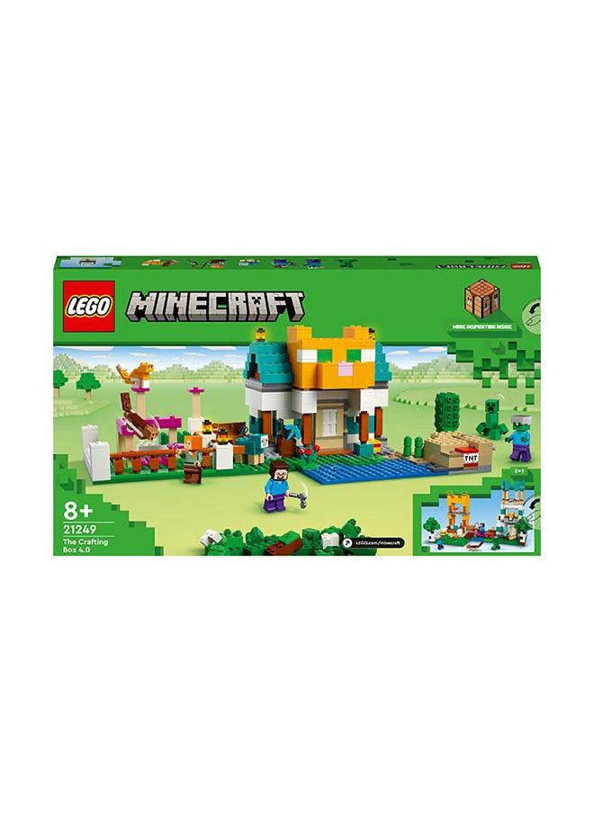 LEGO - Minecraft The Crafting Box 4.0 21249 Building Toy Set; Custom-Build Playset Featuring Classic Bricks, Figures And Accessories From The Game; Model Guides Spark Creativity; For Kids Aged 8+ (605 Pieces) - Image 1