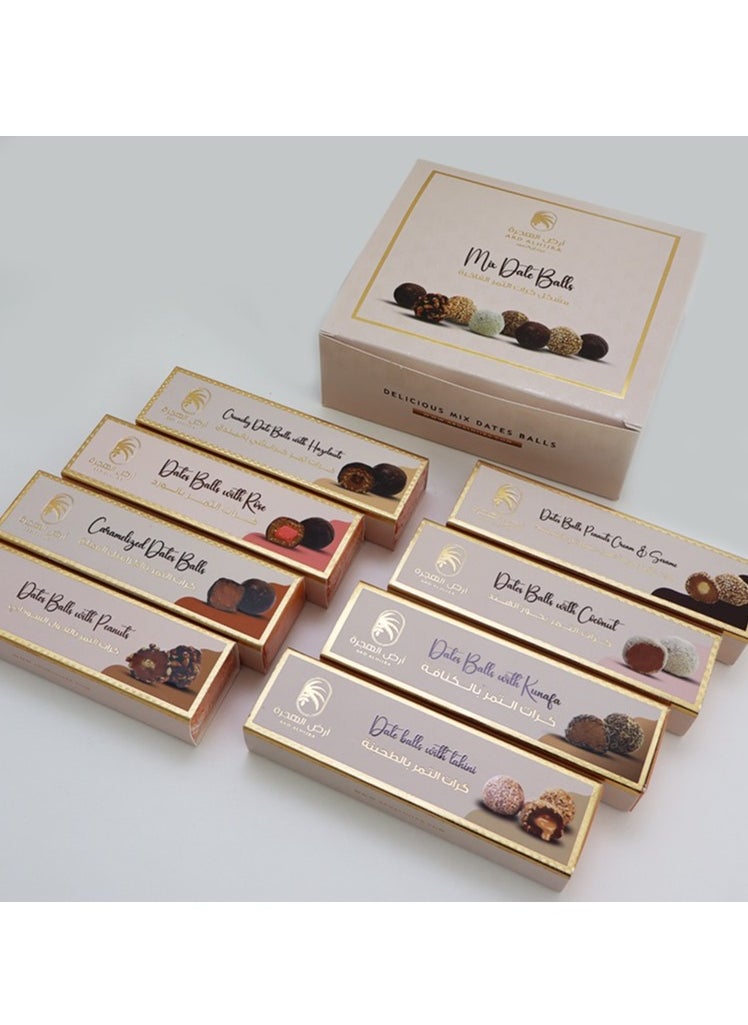 7 Mix Dates Balls Chocolate Box