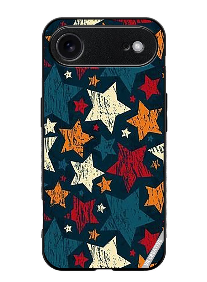 Protective Case Cover For Apple iPhone 17 Air Colorful Stars Design Multicolour