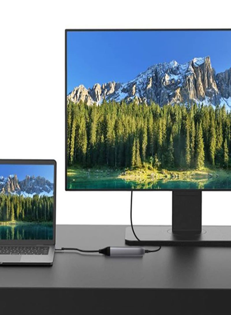 محول USB C إلى HDMI مع 3 منافذ USB 3.0 وخرج HDMI بدقة 4K لجهاز MacBook Pro و iPad و XPS و Surface وأجهزة Android - Image 3