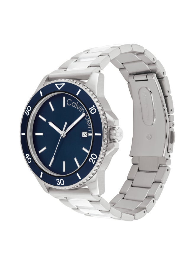 CALVIN KLEIN Men's Analog Round Shape Stainless Steel Wrist Watch 25200385 - 44 Mm - Image 1