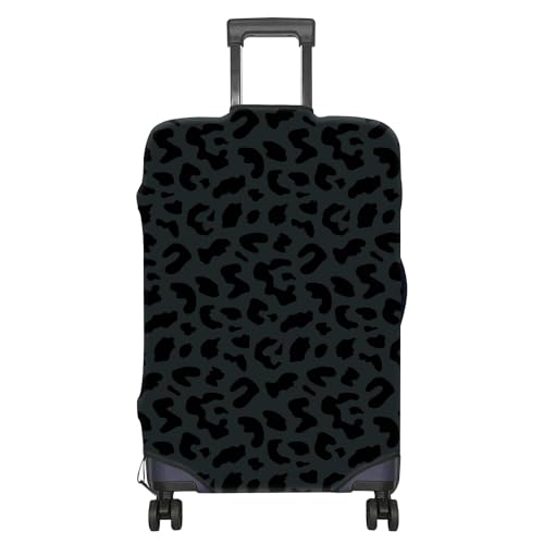 BHAHB Luggage Suitcase Cover Protector Luggage Elastic Washable Baggage Covers Cute Aesthetic for Unisex Women Girls Travel Trip M2225 inchBlack Leopard Cheetah - Image 1