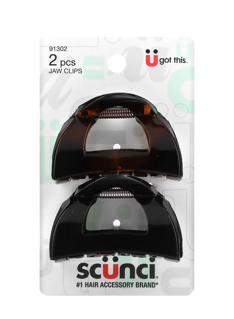 Scunci Jaw Clips 2 Pieces - Image 1