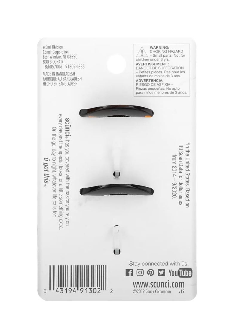 Scunci Jaw Clips 2 Pieces - Image 2