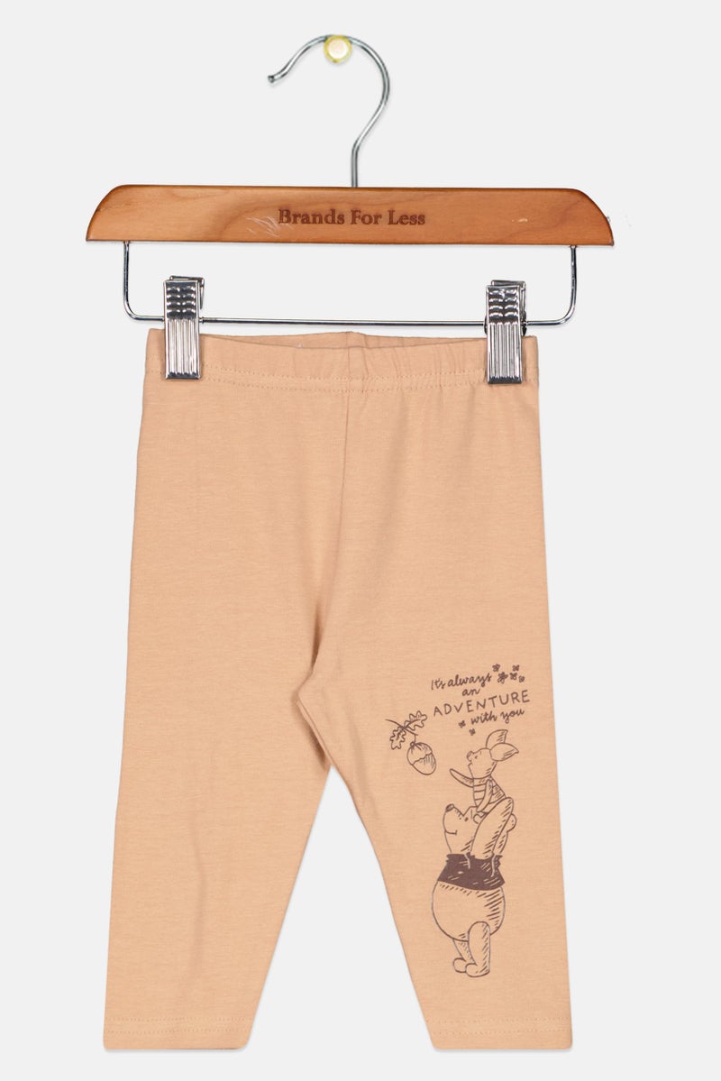 Sinsay Fox And  Bunny By Sinsay Toddlers Girl Graphic Print Leggings, Brown - Image 1