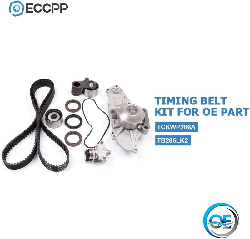 ECCPP Timing Belt Kit with Water Pump Compatible 1997-1999 For Acura CL,1999 For Acura TL,1998-2002 For Honda For Accord,1999-2001 For Honda Odyssey TCKWP286A TB286LK2 - Image 4