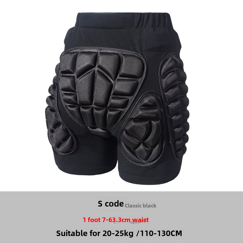Generic Multi-Color Protective Padded Shorts for Skating and Skiing Black S number