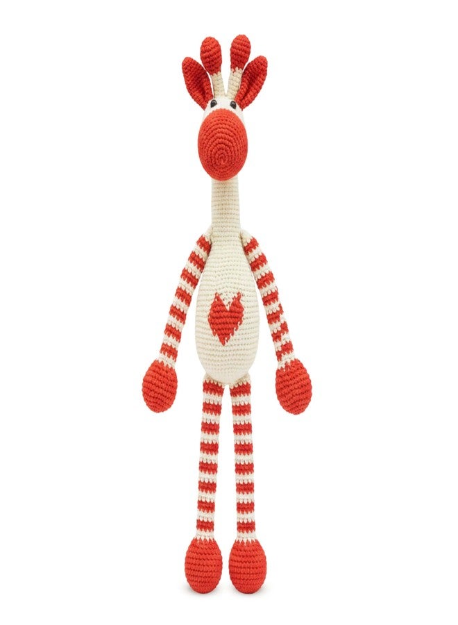 Happy Threads Crochet Toys for Kids - Giphy Giraffe | Cute Handmade Stuffed Animal for Boys and Girls | BIS Certified, Safe & Durable Knitted Toys, Ideal Gift for Newborns (100% Cotton) - Image 1