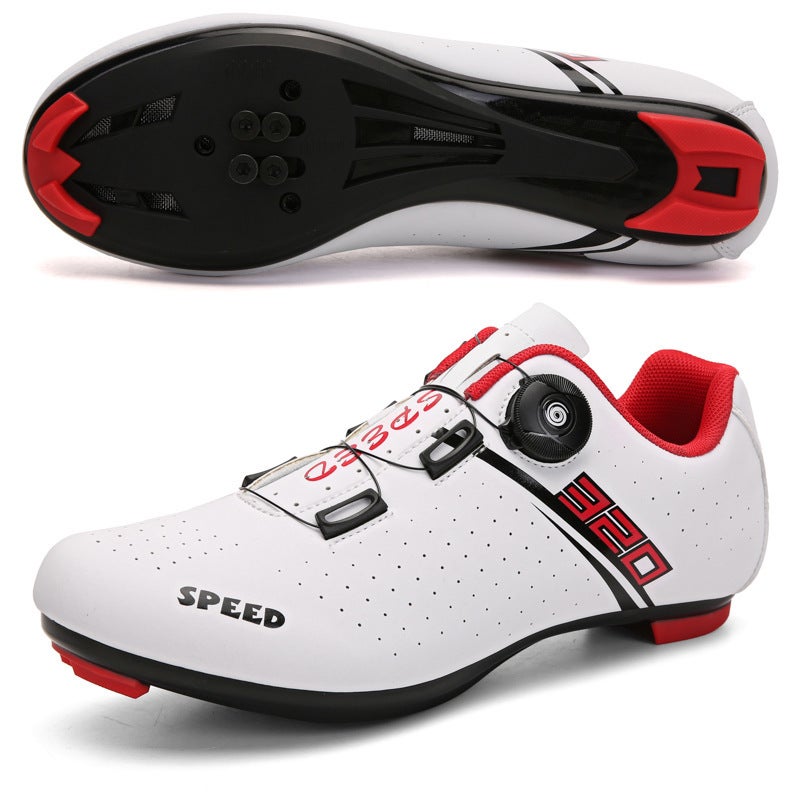 Generic Cross-border new outdoor sports cycling shoes men and women riding equipment with lock road bike spot mountain bike shoes White Road Lock shoes 