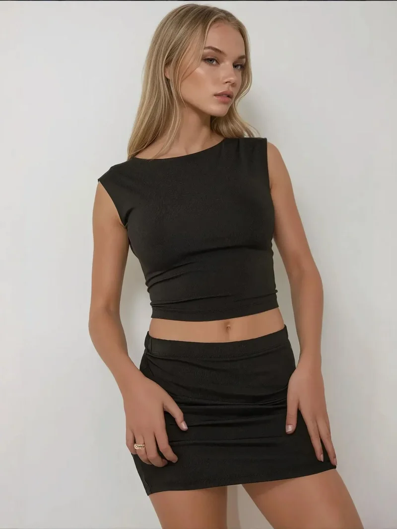 HICCUP Fitted Mini Skirt