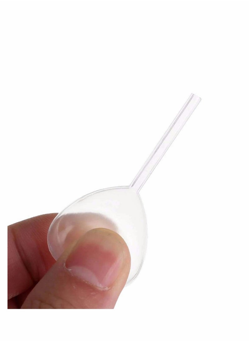 SYOSI 4ml Mini Squeeze Transfer Cupcakes Pipettes Heart Shape, Disposable Plastic Droppers for Cupcake, Dessert, Strawberries and Chocolate for Party Decoration, 100 Pcs  - Image 4