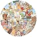 Qianshan 50Pcs Vintage StickersWaterproof Transparent PET Aesthetic Decorative Sticker Scrapbooking Supplies for Adult Card Making Letters Planner Journaling Junk Journal DIY Water Bottles Art CraftScene - Image 2