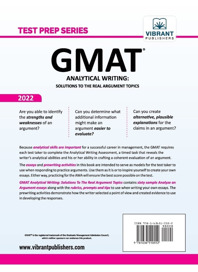 GMAT Analytical Writing: Solutions to the Real Argument Topics  - Image 2