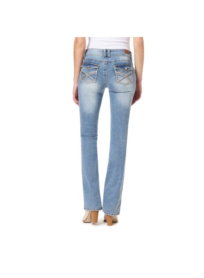 Wallflower Women's Luscious Curvy Bootcut Jeans, Andrea, 3 Long - Image 2