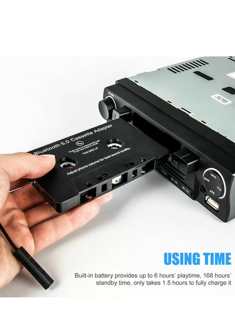 BT Car Tape Adapter,Car Audio Bluetooth Cassette Receiver,Wireless Cassette Auxiliary Adapter for Vehicle,for Home/Car