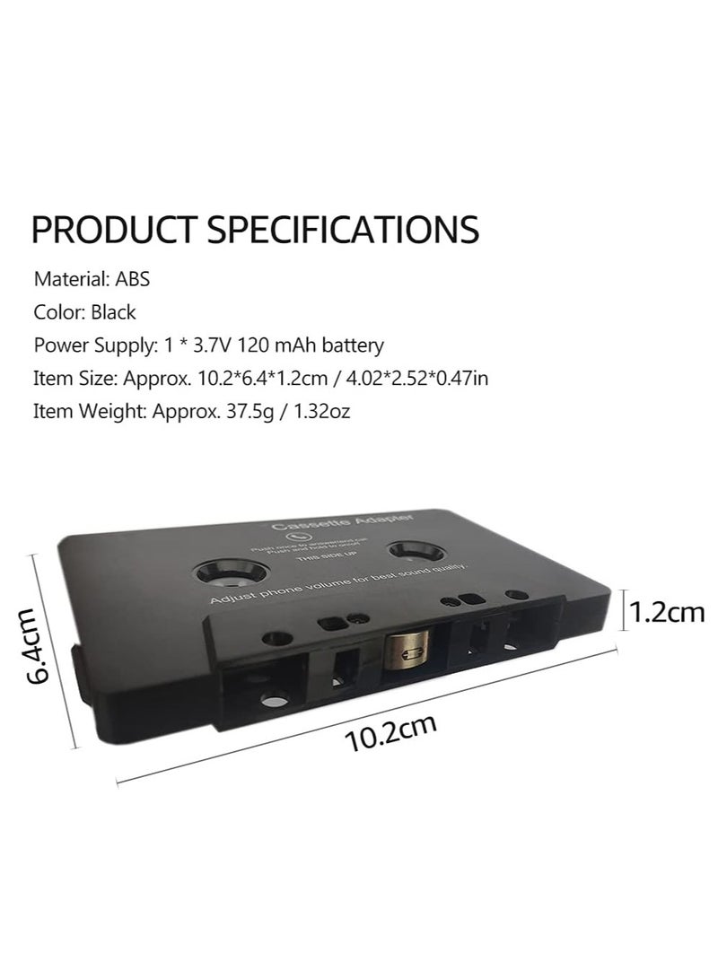 DUNISO BT Car Tape Adapter,Car Audio Bluetooth Cassette Receiver,Wireless Cassette Auxiliary Adapter for Vehicle,for Home/Car  - Image 4