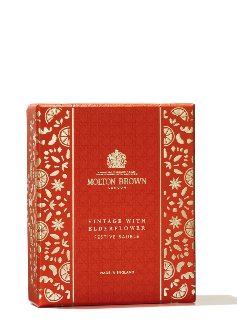 MOLTON BROWN VINTAGE WITH ELDERFLOWER FESTIVE BAUBLE 75ML