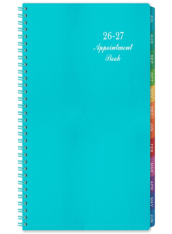 Indeme 2026-2027 Weekly Appointment Book & Planner - Daily Hourly Planner 2026-2027, 9" x 11", July 2026 - June 2027, 30-Minute Interval, Lay - Flat, Spiral Binding, Thick Paper - Teal Green - Image 1