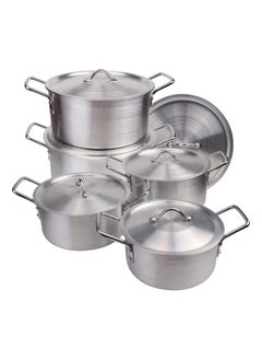Bright Bright Aluminum Cooking Pot Set 10 pcs  - Image 1