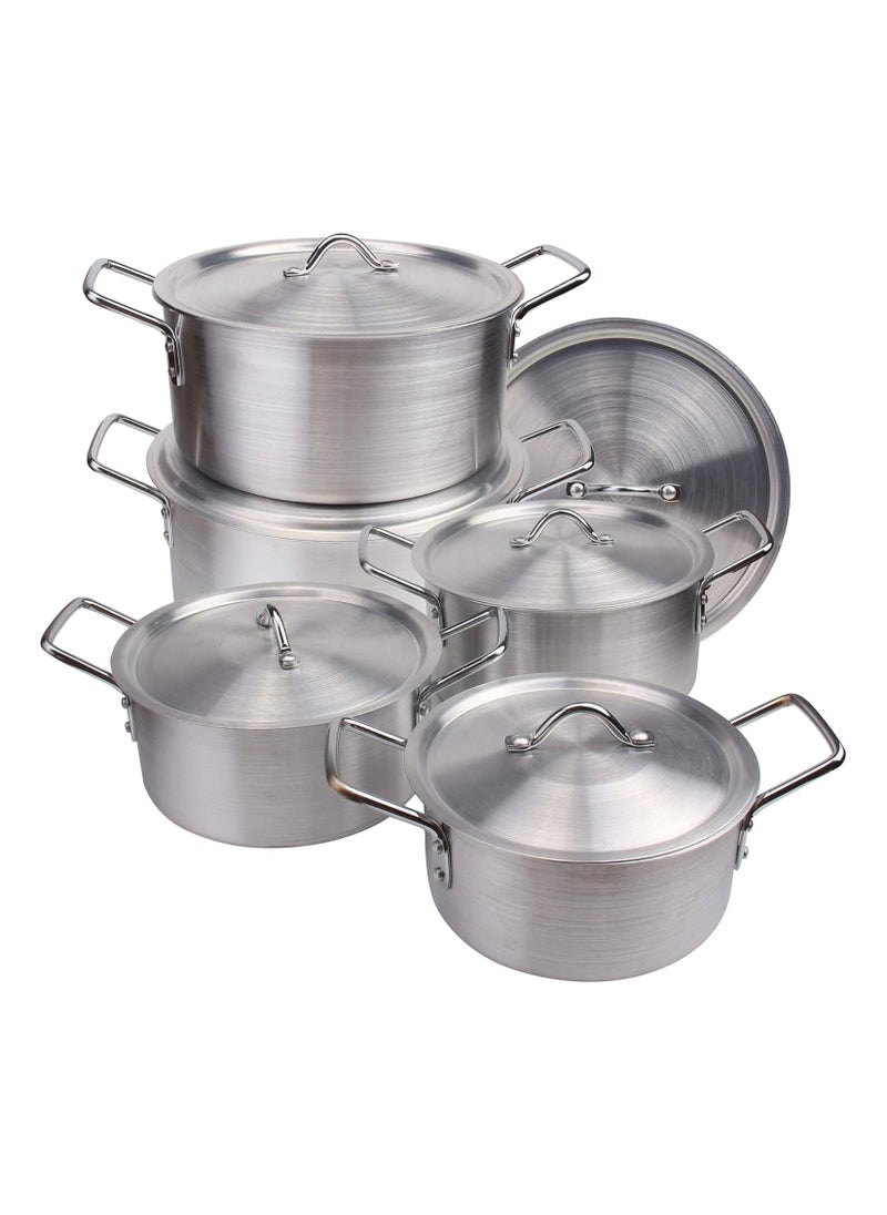 Bright Bright Aluminum Cooking Pot Set 10 pcs  - Image 1