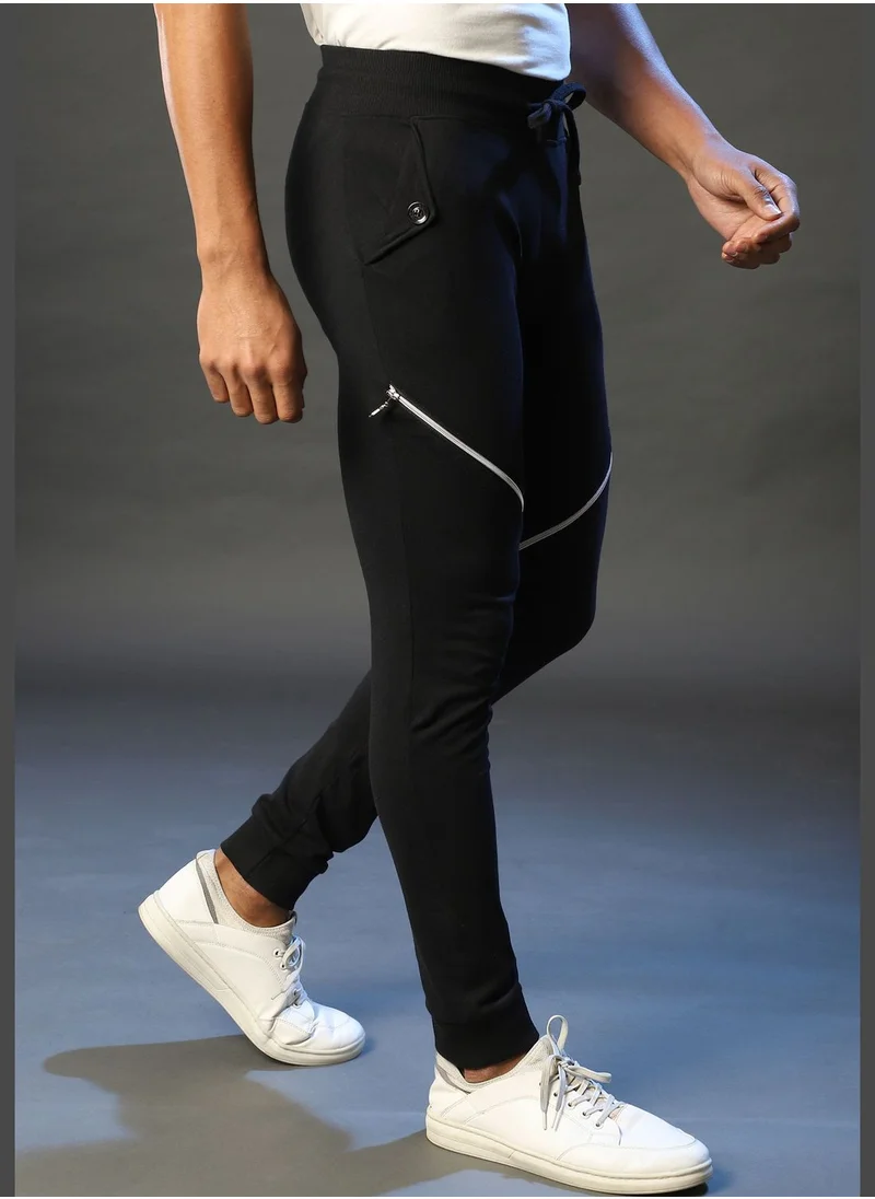 Campus Sutra Elastic Waist Jogging Pants