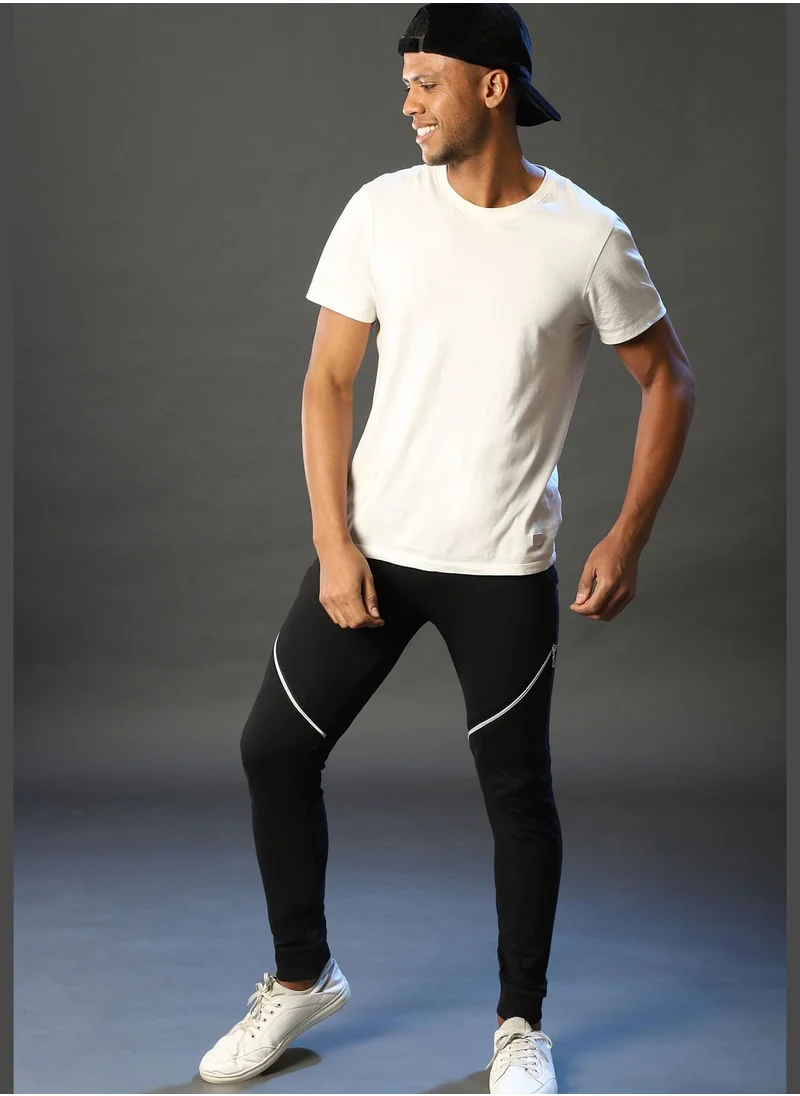 Campus Sutra Elastic Waist Jogging Pants