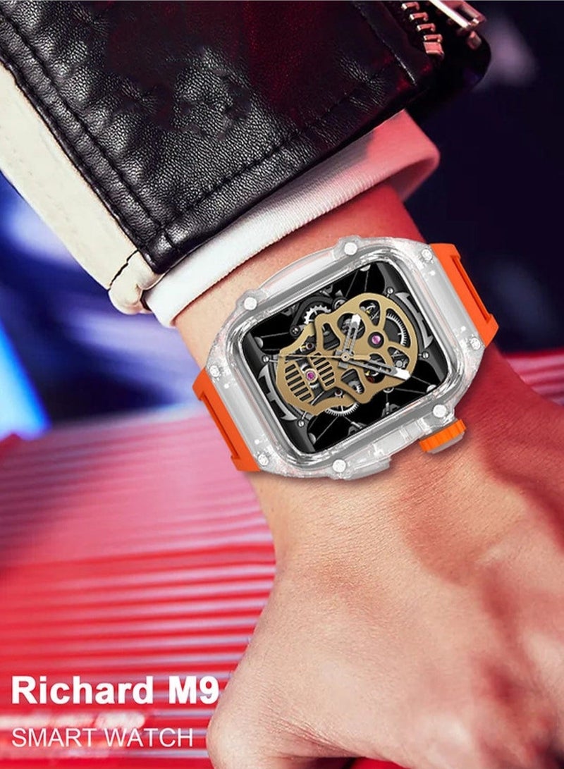 Haino Teko Richard M9 Smart Watch: Advanced Health & Fitness Tracker with AMOLED Display, Bluetooth Calling, and 3 Interchangeable Straps for Android & iOS - Image 2