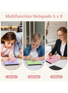 Mintra Mintra Block Note 50 Sheets, Colored Pads 5inx8in, 3 Pack, Lined Note Pads 12.7cmx20.3cm College Ruled  - Image 5