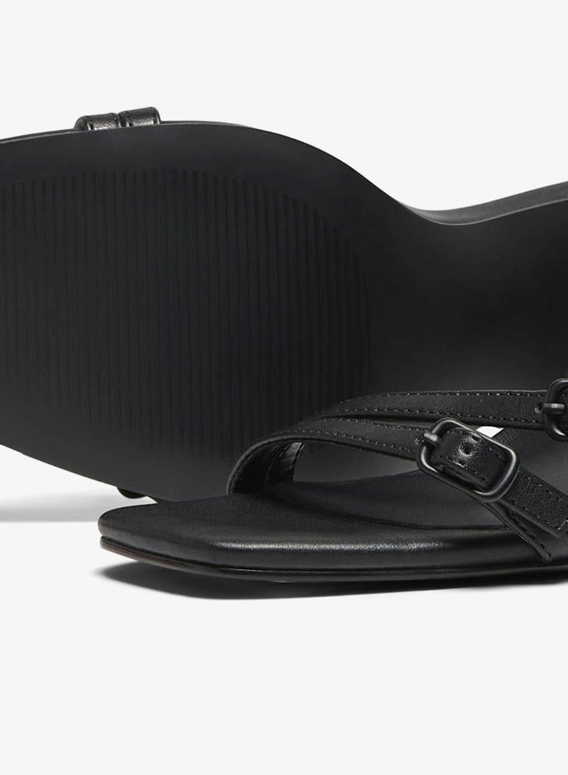 ONLY Onlaubrey-3 Pu Buckle Heeled Sandals - Image 4
