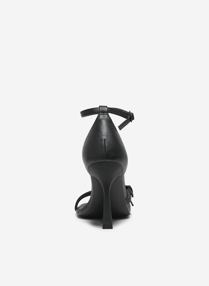ONLY - Onlaubrey-3 Pu Buckle Heeled Sandals - Image 1