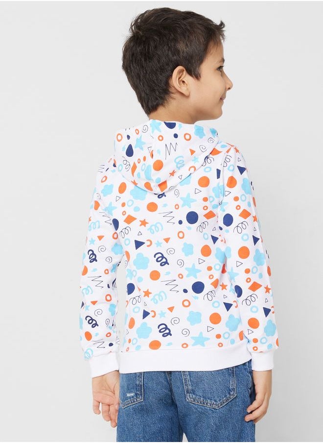 Pinata - Boys All Over Printed Hoodie With Pocket - Image 1