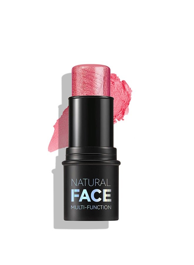 Julystar Face Multi Function Blush Beauty Wand,  Lightweight Blendable Blush Stick Makeup for Cheek Lip eye, Cruelty-free(#03 ROSE) - Image 1