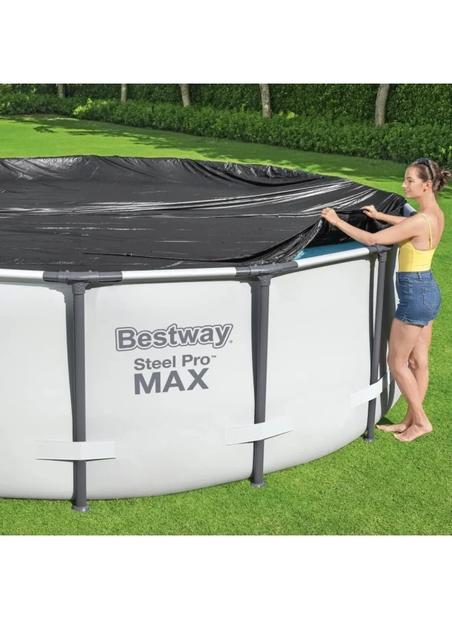 بست واي Above Ground Pool Cover | Waterproof Swimming Pool Cover for Round Pools, Multiple Sizes
