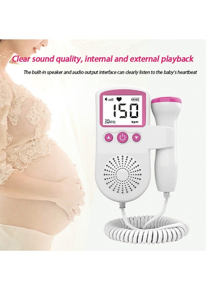 Generic - Fetal Heart Rate Detector, Portable Fetal Heart Rate Detector, Home Doppler Meter With LCD Display, For Monitoring Baby's Heartbeat At Home,blue - Image 1