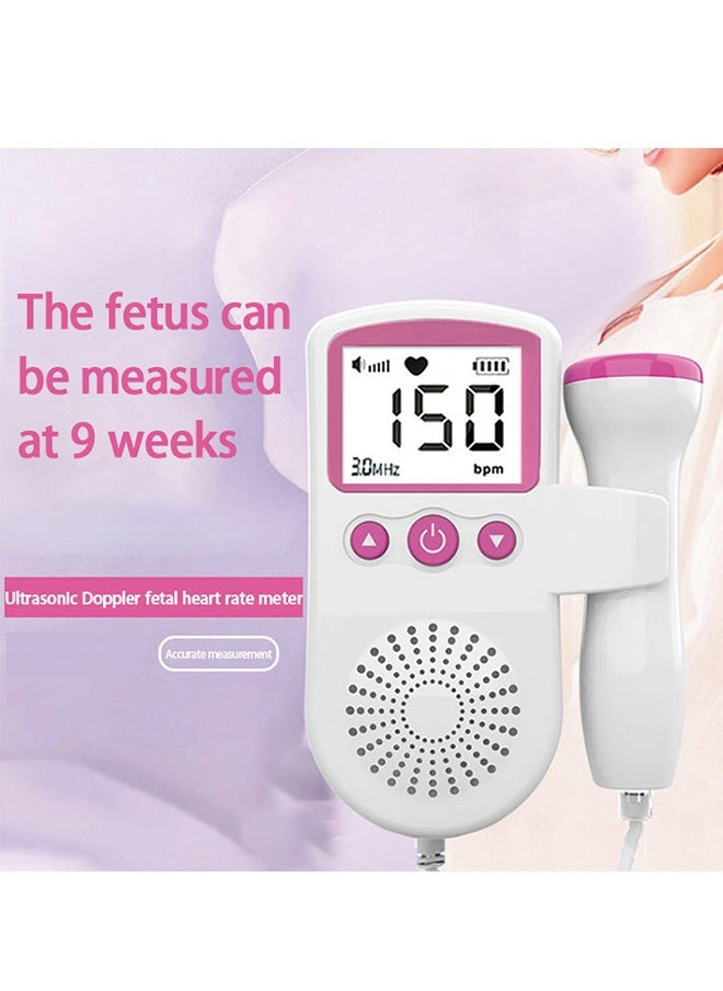 Generic - Fetal Heart Rate Detector, Portable Fetal Heart Rate Detector, Home Doppler Meter With LCD Display, For Monitoring Baby's Heartbeat At Home,blue - Image 1