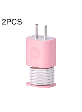 For iPhone 11/12 18W/20W Power Adapter 2pcs Protective Case Cover Data Cable Organizer(Pink) - pzsku/Z9B7A94DBDDD4E1A7DB2DZ/45/_/1735016212/f774c01c-15ba-4d32-a6da-6e295f83fbbb