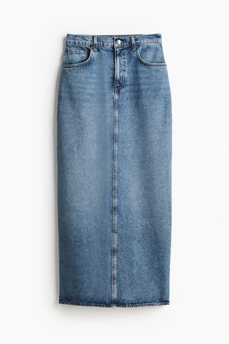 H&M Long denim skirt