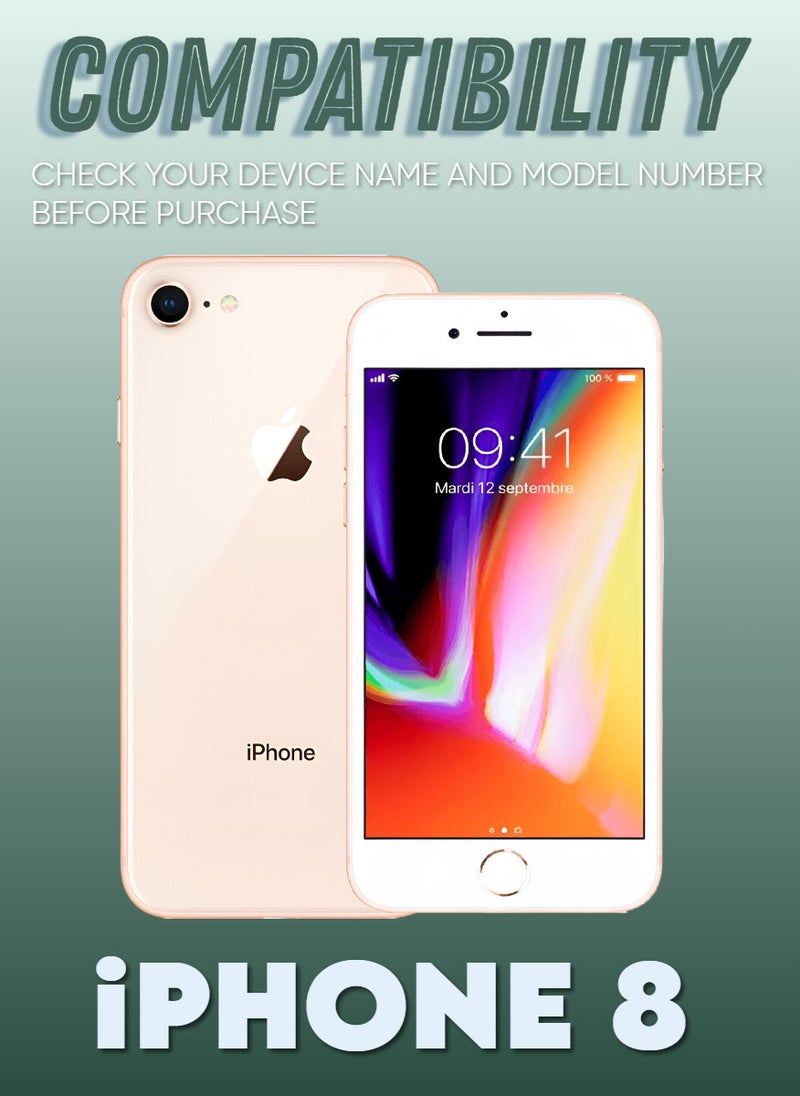 ACLIX 2 Pieces Antistatic ESD Dustproof Premium Quality High Definition Anti-Spy Privacy Tempered Glass Screen Protector Designed For  iPhone 8 - Image 2