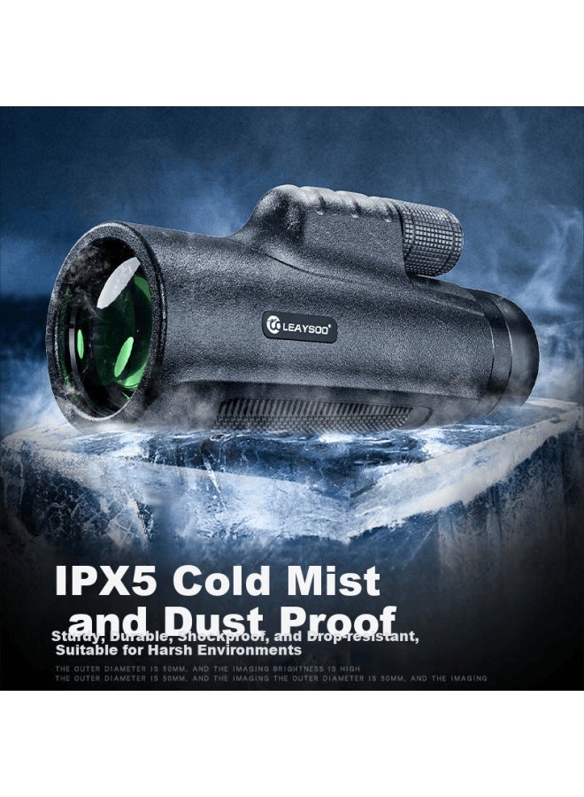 Leaysoo Qijian 10x42 High-definition High-magnification Professional Portable Low-light Visible Outdoor Concert Monocular Smartphone Telescope - Image 3