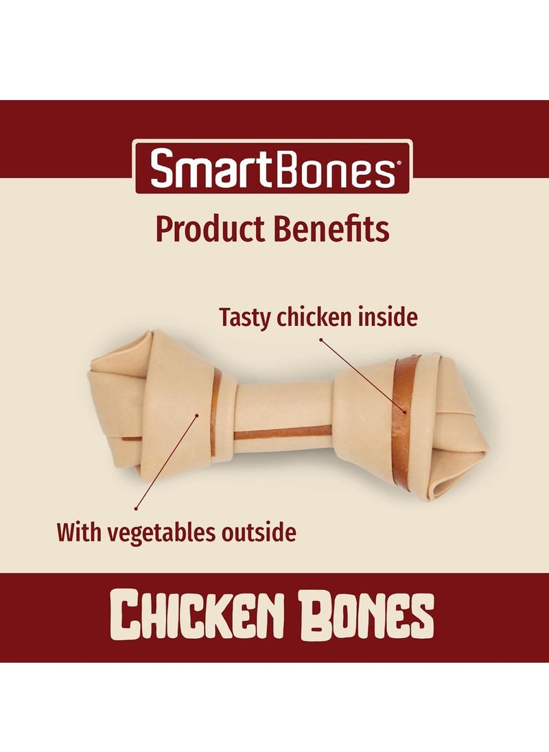 SmartBones - 18 Mini Chicken Bones Rawhide Free Chew Dog Treats - Image 1