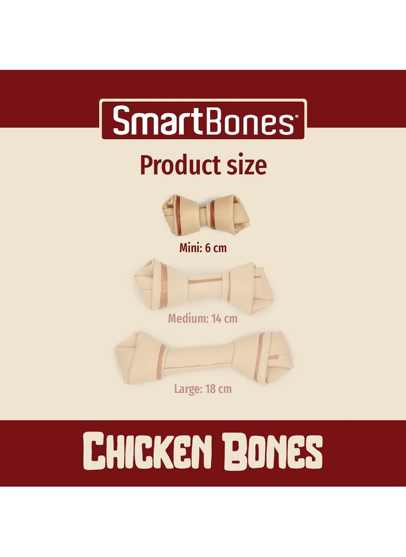 SmartBones - 18 Mini Chicken Bones Rawhide Free Chew Dog Treats - Image 1