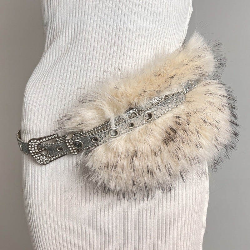Rhinestone Mao Mao Stitching Belt Shiny Mao Mao Belt New Y2K All-Match Pin Buckle Corns Girl Belt - Image 2