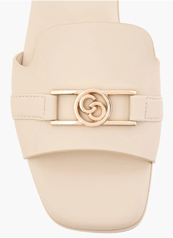 Celeste Women's Logo Accent Slip-On Sandals