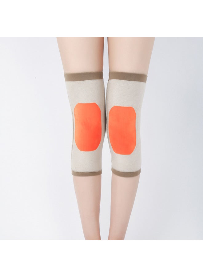 Cashmere Warm-keeping Women's Men's Autumn And Winter Thin Old Cold Legs Knee Pad Joint Wool Anti-sliding Anti-cold Movement No Traceless