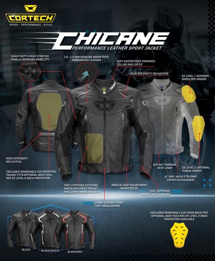 cortech Chicane Leather Jacket - Image 3