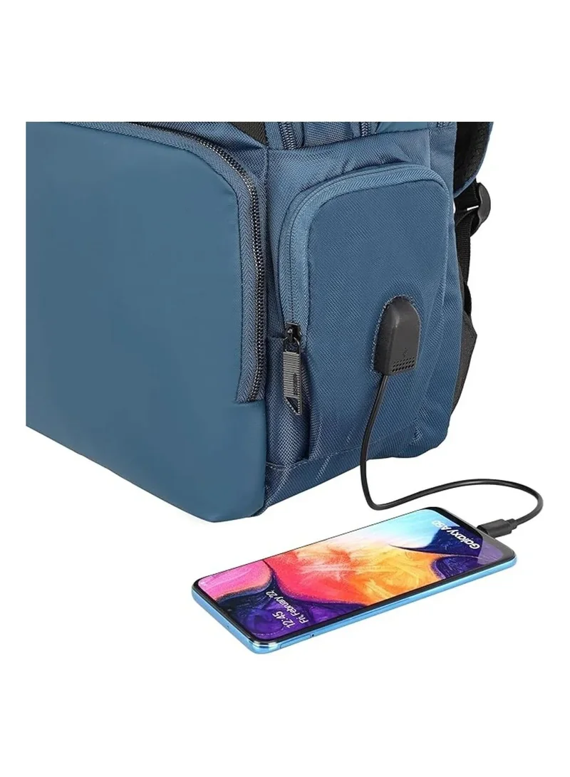 American Tourister  Segno 2.0 Detachable Laptop Backpack, 31L Capacity, Polyester, Navy|Fits 15.6" Laptop|Antimicrobial Treated Lining|Tractum Suspension|USB Port|Ergo Back & Shoulder|Detachable Shoulder Strap|Bottle Holder - 1 Year International Warranty  | Best Price UAE