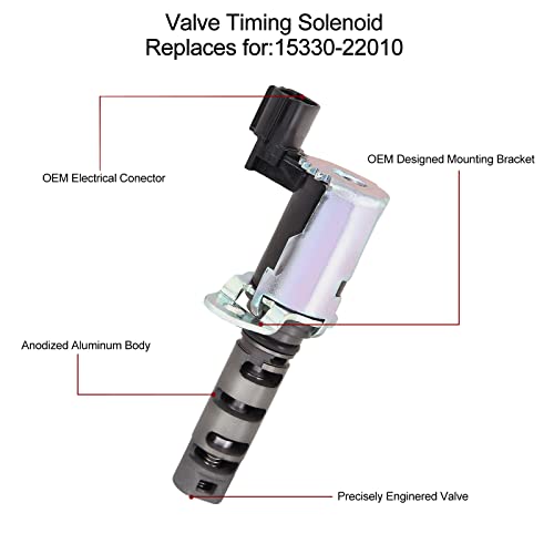 BLPextrm VVT Solenoid Fits for Toyota Echo 2000-2005, Prius 2001-2009, Yaris 2007-2013, Fits for Scion xA xB 2004-2006 1.5L, Engine Variable Valve Timing Solenoid Replace# 917-210 15330-21011 15330-21010 - Image 5