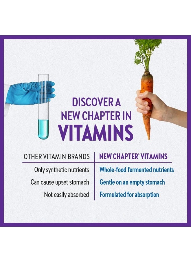 New Chapter - Tiny Tabs Multivitamin with 20+ Nutrients for Immune, Cellular Energy & Stress Support, Including Vitamin D3 + B Vitamins, 192 Count - Image 1
