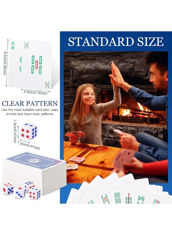 Civaner Mahjong Cards Playing Cards Chinese Mah Jongg 2024 American Majhong Games Large Print Handheld Poker Mahjong Playing Cards with 4 Dices HomeTable Game - Image 4